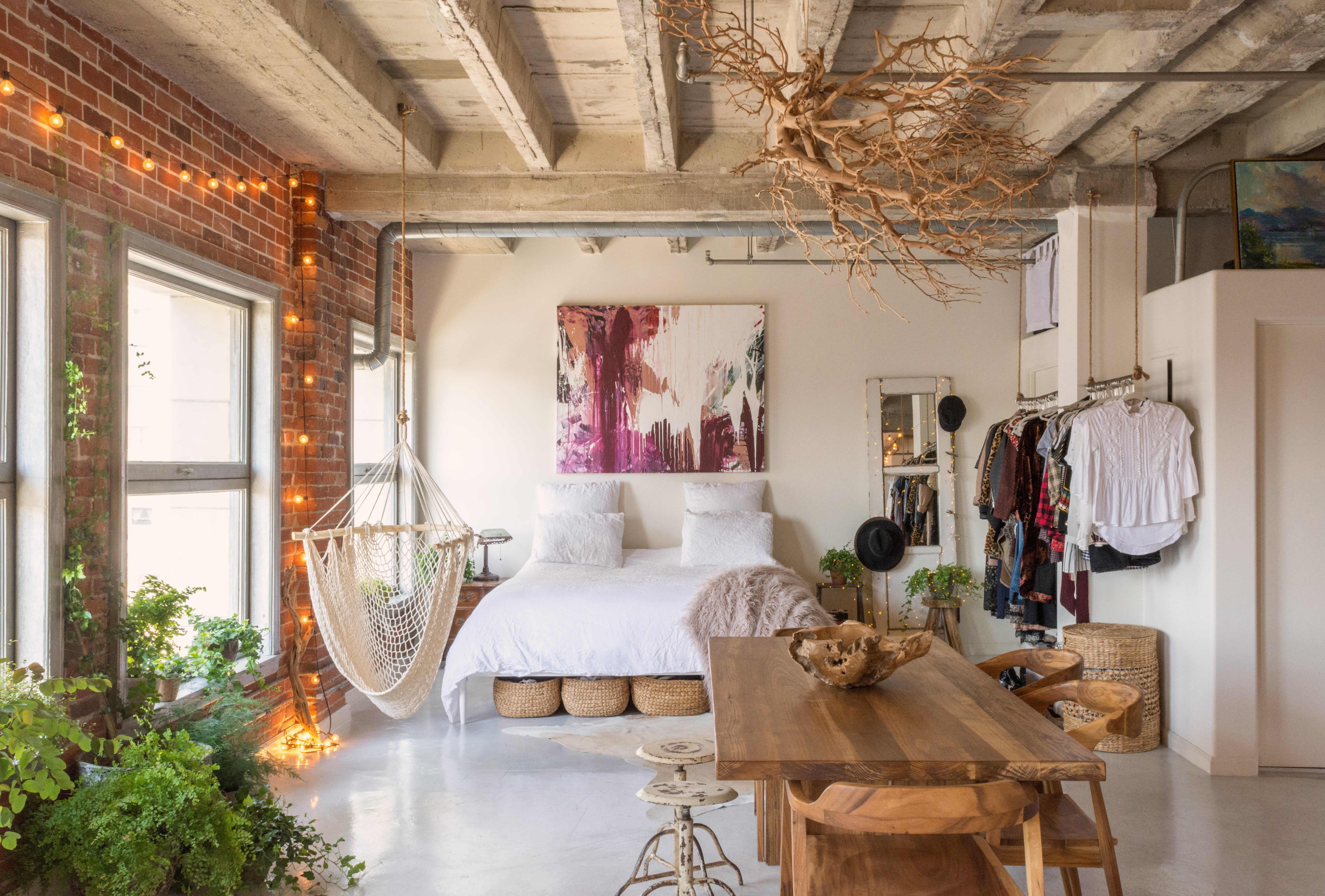 House Tour A Rustic Modern, Artsy Downtown LA Loft Apartment Therapy